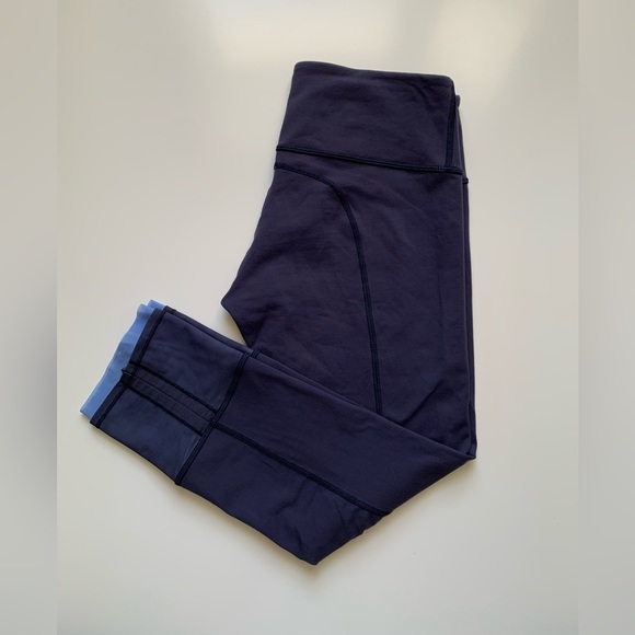 Rare Lululemon Mesh & Ruched Ankles Crop - Picture 3 of 6